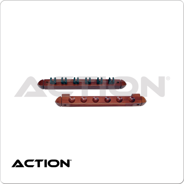 Standard 6 Clip Wall Rack - Chocolate